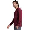 Russell Athletic Men’s Dri-Power Long Sleeve Tees, Moisture Wicking, Odor Protection, UPF 30+(Maroon)