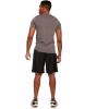 Russell Athletic Mens Fitted Compression Crew Neck Short Sleeve T Shirt, Gym Training Top(Black Heather)