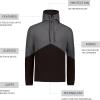Russell Athletic Men’s Legend Hooded Pullover Jacket(Stealth/Black)