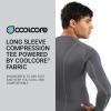 Russell Athletic Men’s Long Sleeve Compression Tee(Grid Iron Silver)