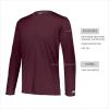 Russell Athletic Men’s Long Sleeve Performance Tee(Maroon)