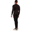 Russell Athletic Men’s Long-Sleeve Compression Top Lightweight Compression Shirts for Men Running Athletic Workout(Black)