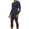 Russell Athletic Men’s Long-Sleeve Compression Top Lightweight Compression Shirts for Men Running Athletic Workout(Dark Navy)