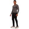 Russell Athletic Men’s Long-Sleeve Compression Top Lightweight Compression Shirts for Men Running Athletic Workout(Grey)