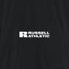 Russell Athletic Mens Men’s 2-Button Baseball Jersey – Short Sleeve Moisture-Wicking Dri-Power Performance Shirt(Black)