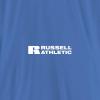 Russell Athletic Mens Men’s 2-Button Baseball Jersey – Short Sleeve Moisture-Wicking Dri-Power Performance Shirt(Columbia Blue)