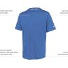 Russell Athletic Mens Men’s 2-Button Baseball Jersey – Short Sleeve Moisture-Wicking Dri-Power Performance Shirt(Columbia Blue)