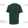 Russell Athletic Mens Men’s 2-Button Baseball Jersey – Short Sleeve Moisture-Wicking Dri-Power Performance Shirt(Dark Green)
