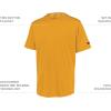 Russell Athletic Mens Men’s 2-Button Baseball Jersey – Short Sleeve Moisture-Wicking Dri-Power Performance Shirt(Gold)