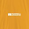 Russell Athletic Mens Men’s 2-Button Baseball Jersey – Short Sleeve Moisture-Wicking Dri-Power Performance Shirt(Gold)