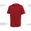 Russell Athletic Mens Men’s 2-Button Baseball Jersey – Short Sleeve Moisture-Wicking Dri-Power Performance Shirt(True Red)