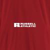 Russell Athletic Mens Men’s 2-Button Baseball Jersey – Short Sleeve Moisture-Wicking Dri-Power Performance Shirt(True Red)