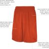 Russell Athletic Men’s Mesh Pocket Short(Burnt Orange)