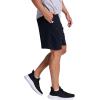 Russell Athletic Men’s Relaxed Fit 9″ Cotton Shorts with Pockets, Adjustable Elastic Waist, Sizes S-4X(Black)