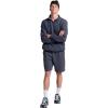 Russell Athletic Men’s Relaxed Fit 9″ Cotton Shorts with Pockets, Adjustable Elastic Waist, Sizes S-4X(Black Heather)