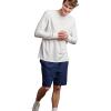 Russell Athletic Men’s Relaxed Fit 9″ Cotton Shorts with Pockets, Adjustable Elastic Waist, Sizes S-4X(Navy)