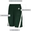 Russell Athletic Unisex-Adult Athletic Cut Basketball Shorts(Dark Green/White)