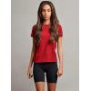 Russell Athletic Womens Women’s Cotton Performance T-Shirts(Cardinal)