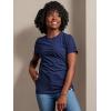 Russell Athletic Womens Women’s Cotton Performance T-Shirts(Navy)