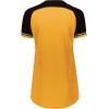 Russell Athletic Womens Women’s V-Neck Softball Jersey – Short Sleeve Moisture-Wicking Tee – Classic Athletic Wear(Gold/Black/White)