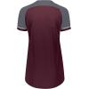 Russell Athletic Womens Women’s V-Neck Softball Jersey – Short Sleeve Moisture-Wicking Tee – Classic Athletic Wear(Maroon/Steel/White)
