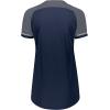 Russell Athletic Womens Women’s V-Neck Softball Jersey – Short Sleeve Moisture-Wicking Tee – Classic Athletic Wear(Navy/Steel/White)