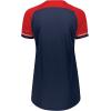Russell Athletic Womens Women’s V-Neck Softball Jersey – Short Sleeve Moisture-Wicking Tee – Classic Athletic Wear(Navy/True Red/White)