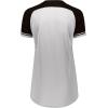 Russell Athletic Womens Women’s V-Neck Softball Jersey – Short Sleeve Moisture-Wicking Tee – Classic Athletic Wear(White/Black/White)