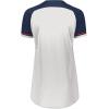 Russell Athletic Womens Women’s V-Neck Softball Jersey – Short Sleeve Moisture-Wicking Tee – Classic Athletic Wear(White/Navy/True Red)