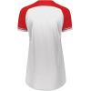 Russell Athletic Womens Women’s V-Neck Softball Jersey – Short Sleeve Moisture-Wicking Tee – Classic Athletic Wear(White/True Red/White)