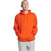 Russell Athletic mens Dri-power Fleece Hoodies, Moisture Wicking, Cotton Blend, Relaxed Fit, Sizes S-4x(Burnt Orange Pullover)