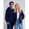 Russell Athletic mens Dri-power Fleece Hoodies, Moisture Wicking, Cotton Blend, Relaxed Fit, Sizes S-4x(Navy Full Zip)