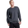 Russell Athletic mens Dri-power Fleece Sweatshirts, Moisture Wicking, Cotton Blend, Relaxed Fit, Sizes S-4x(Black Heather)