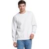 Russell Athletic mens Dri-power Fleece Sweatshirts, Moisture Wicking, Cotton Blend, Relaxed Fit, Sizes S-4x(White)
