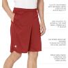 Russell Athletics Men’s Dri Power Essential Performance Shorts with Pocket – Workout and Gym Active Wear(Cardinal)