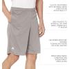 Russell Athletics Men’s Dri Power Essential Performance Shorts with Pocket – Workout and Gym Active Wear(Grey)