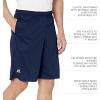 Russell Athletics Men’s Dri Power Essential Performance Shorts with Pocket – Workout and Gym Active Wear(Navy)