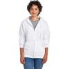 Jerzees Men’s NuBlend Fleece Hoodies & Sweatshirts, Cotton Blend, Sizes S-3X(Full Zip – White)
