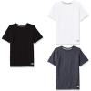 Russell Athletic Big Boys’ Cotton Performance Short Sleeve T-Shirt(Black/White/Black Heather)
