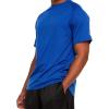 Russell Athletic Men’s Active Athletic Dri-Power Loose Fit Short Sleeve Performance T-Shirt Crew Neck Relaxed Fit(Royal Payne)