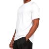 Russell Athletic Men’s Active Athletic Dri-Power Loose Fit Short Sleeve Performance T-Shirt Crew Neck Relaxed Fit(White)