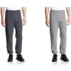 Russell Athletic Men’s Dri Power Fleece Elastic Bottom Sweatpants, Relaxed Fit, Moisture Wicking, with or Without Pockets(2 Pack – Black Heather/Oxford No Pockets)