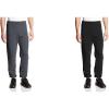 Russell Athletic Men’s Dri Power Fleece Elastic Bottom Sweatpants, Relaxed Fit, Moisture Wicking, with or Without Pockets(2 Pack – Black/Black Heather No Pockets)