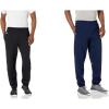 Russell Athletic Men’s Dri Power Fleece Elastic Bottom Sweatpants, Relaxed Fit, Moisture Wicking, with or Without Pockets(2 Pack – Navy/Black With Pockets)