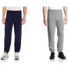 Russell Athletic Men’s Dri Power Fleece Elastic Bottom Sweatpants, Relaxed Fit, Moisture Wicking, with or Without Pockets(2 Pack – Navy/Oxford No Pockets)