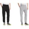 Russell Athletic Men’s Dri Power Fleece Elastic Bottom Sweatpants, Relaxed Fit, Moisture Wicking, with or Without Pockets(2 Pack – Oxford/Black With Pockets)