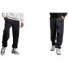 Russell Athletic Men’s Dri Power Fleece Elastic Bottom Sweatpants, Relaxed Fit, Moisture Wicking, with or Without Pockets(2 Pack: Black & Black Heather)