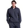 Russell Athletic Men’s Dri Power Fleece Quarter Zip, Moisture Wicking, Cotton Blend, Relaxed Fit, Sizes S-4x(Black Heather)