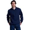 Russell Athletic Men’s Dri Power Fleece Quarter Zip, Moisture Wicking, Cotton Blend, Relaxed Fit, Sizes S-4x(Navy)