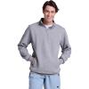 Russell Athletic Men’s Dri Power Fleece Quarter Zip, Moisture Wicking, Cotton Blend, Relaxed Fit, Sizes S-4x(Oxford)
